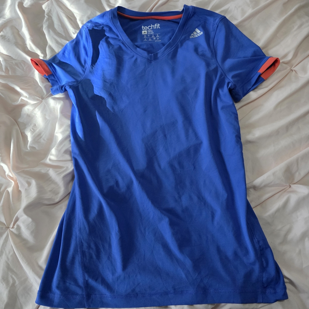 Adidas Blue Techfit T-Shirt